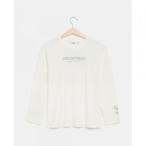 BLUKIDS MAJICA DUG RUKAV BLANC DE BLANC