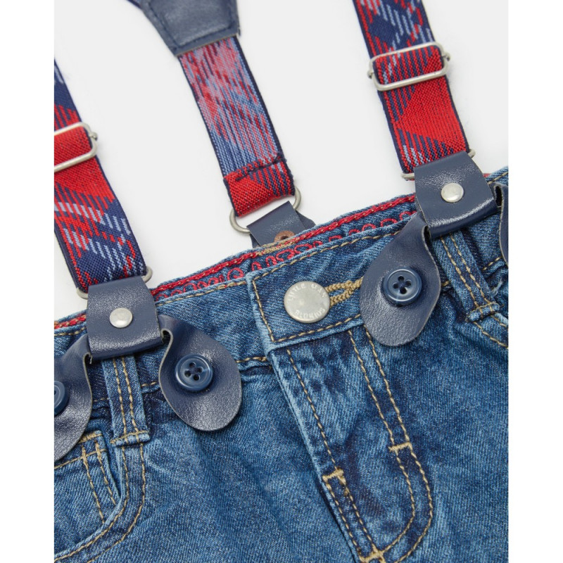 BLUKIDS FARMERKE SA TREGERIMA FADED DENIM