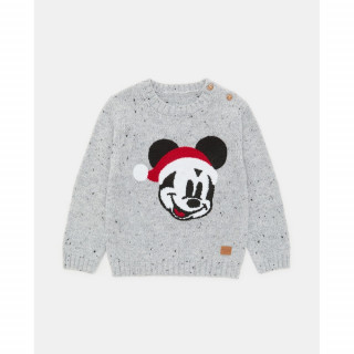 BLUKIDS DZEMPER MICKEY XMAS GREY MELANGE 