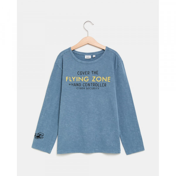 BLUKIDS MAJICA DUG RUKAV CHINA BLUE