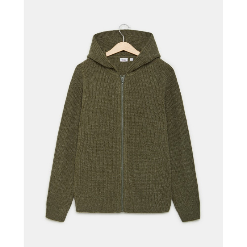 BLUKIDS KARDIGAN SA KAPULJACOM HOOD GRAPE LEAF