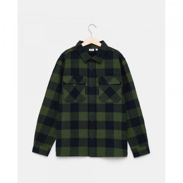BLUKIDS KOSULJA DUG RUKAV BLUE CHECK