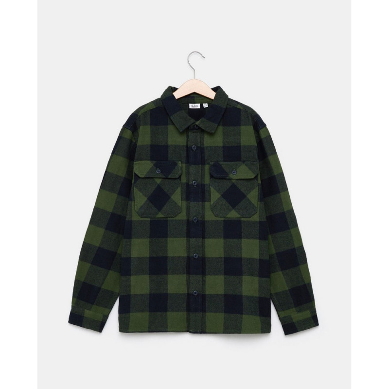 BLUKIDS KOSULJA DUG RUKAV BLUE CHECK