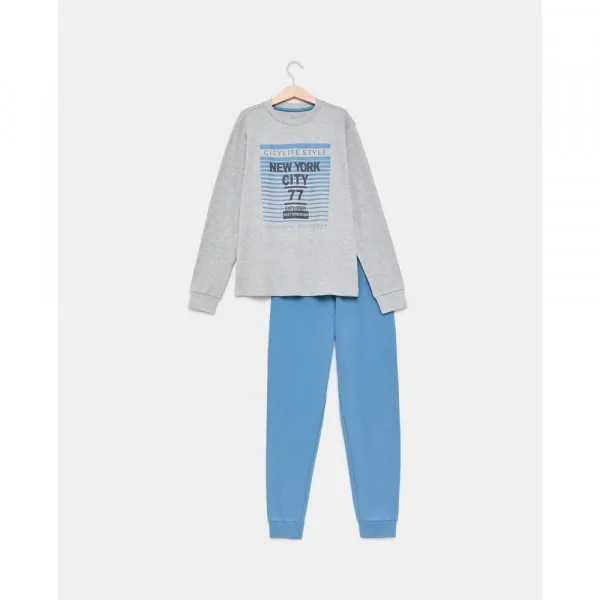 BLUKIDS PIDZAMA GREY/BLUE 