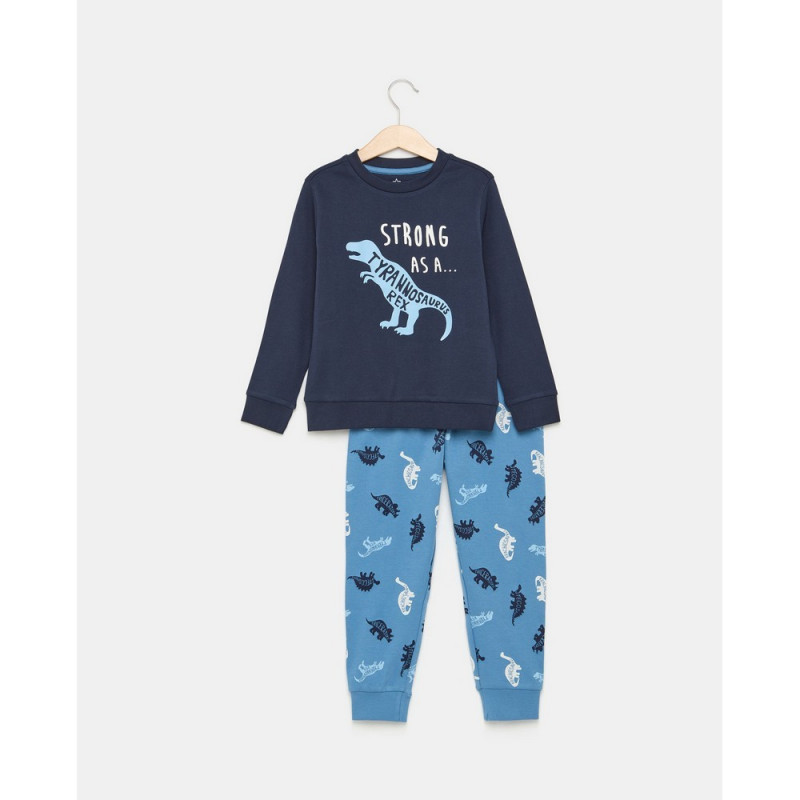 BLUKIDS PIDZAMA BLUE/LT BLUE