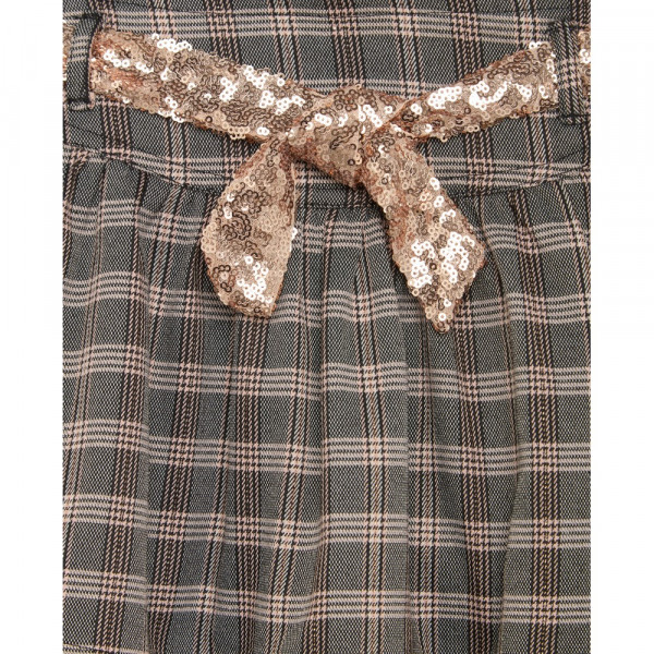 BLUKIDS SUKNJA GREY/PINK CHECK