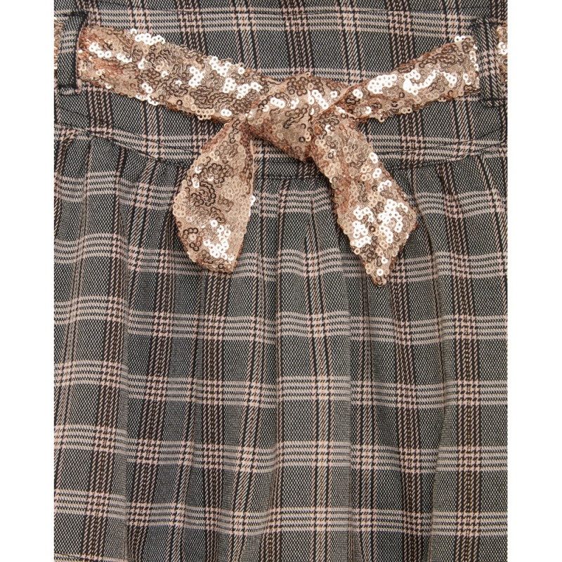 BLUKIDS SUKNJA GREY/PINK CHECK