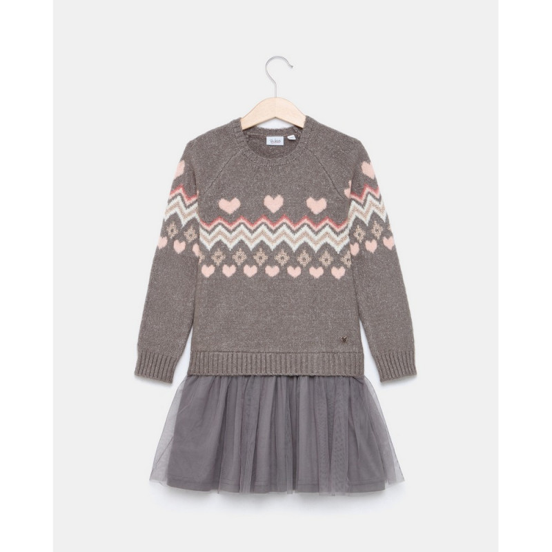 BLUKIDS HALJINA MEDIUM GREY MELANGE