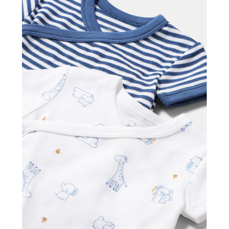 BLUKIDS BODI KRATAK RUKAV 2 KOM BIJOU BLUE