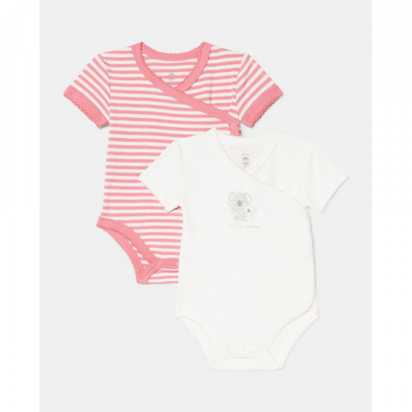 BLUKIDS BODI KRATAK RUKAV 2 KOM MAUVEGLOW