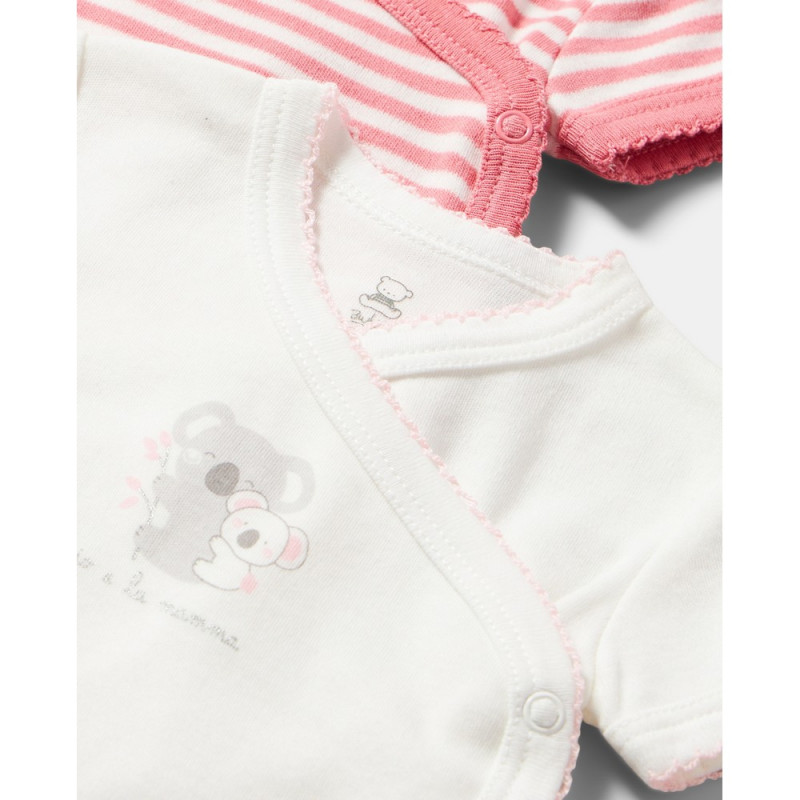 BLUKIDS BODI KRATAK RUKAV 2 KOM MAUVEGLOW
