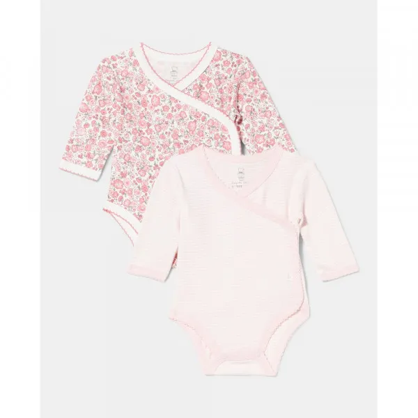 BLUKIDS BODI DUG RUKAV 2 KOM CHALK PINK 