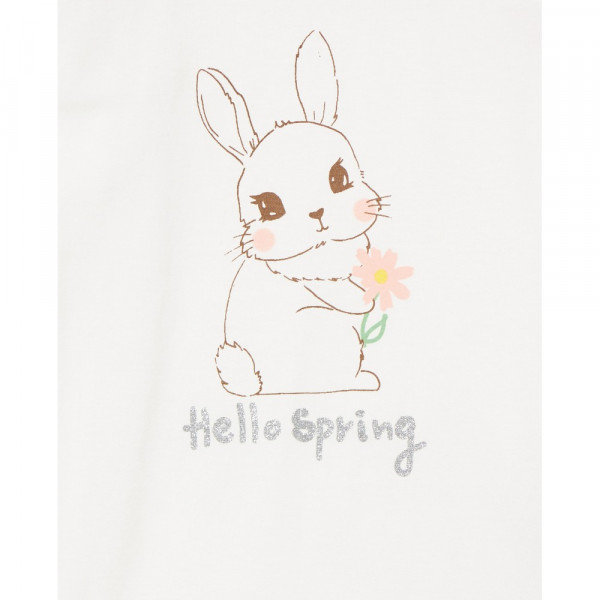BLUKIDS PIDZAMA OFF-WHITE/PINK