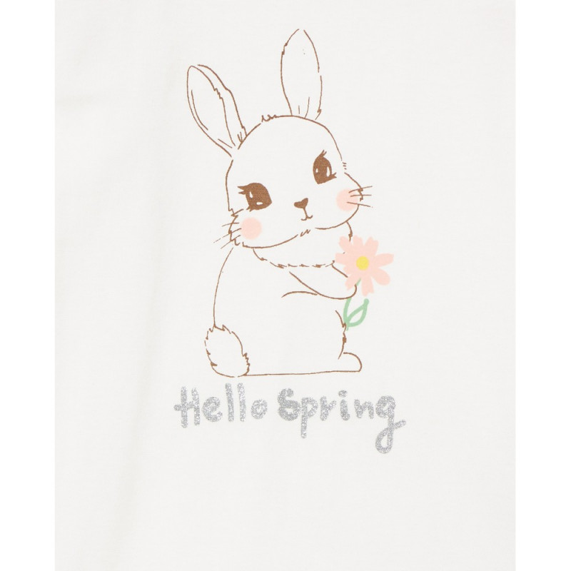 BLUKIDS PIDZAMA OFF-WHITE/PINK
