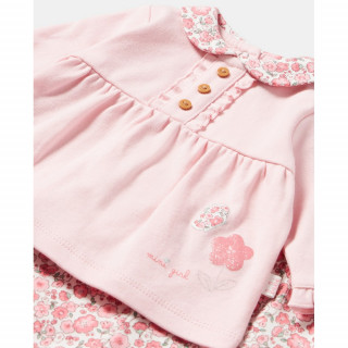 BLUKIDS SET MAJICA DUG RUKAV I HELANKE CHALK PINK 