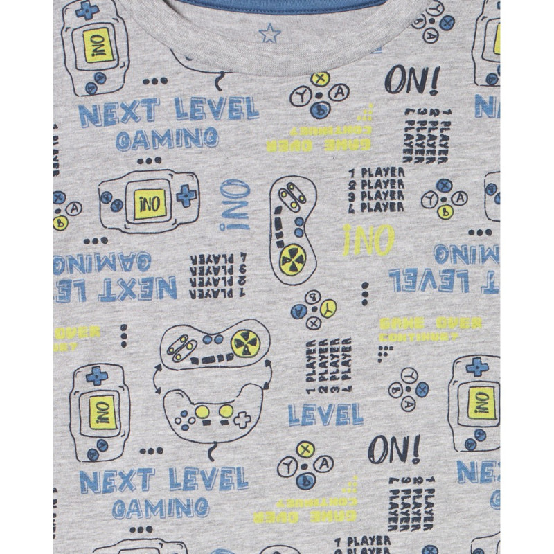 BLUKIDS PIDZAMA GREY MELANGE