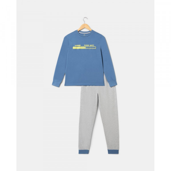 BLUKIDS PIDZAMA BLUE/GREY