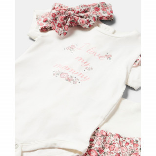 BLUKIDS SET MAJICA DUG RUKAV I HELANKE BLANC DE BLANC