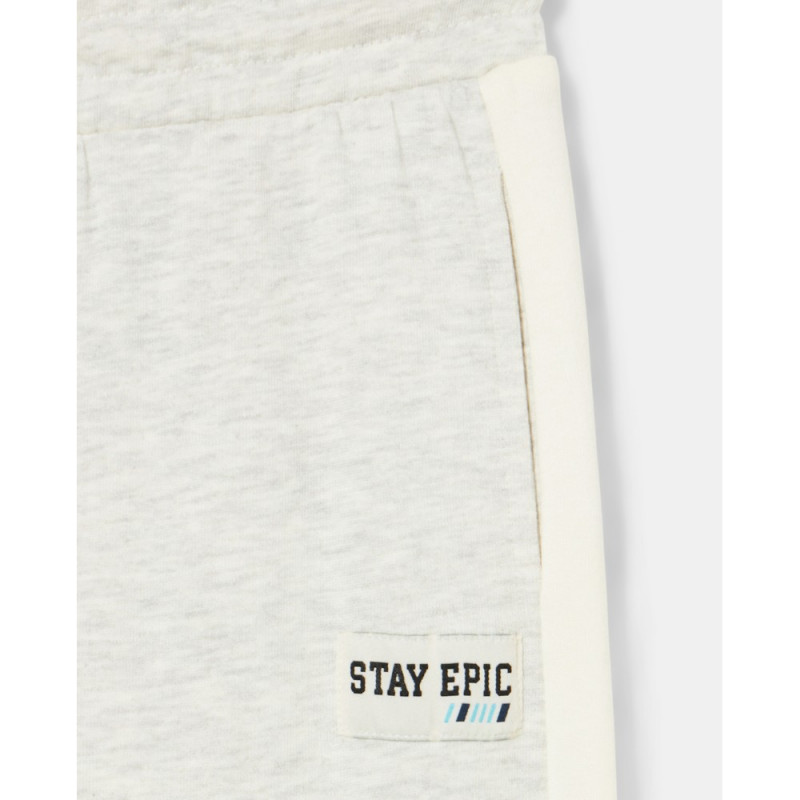 BLUKIDS DONJI DEO LIGHT GREY MELANGE