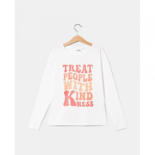 BLUKIDS MAJICA DUG RUKAV BRIGHT WHITE