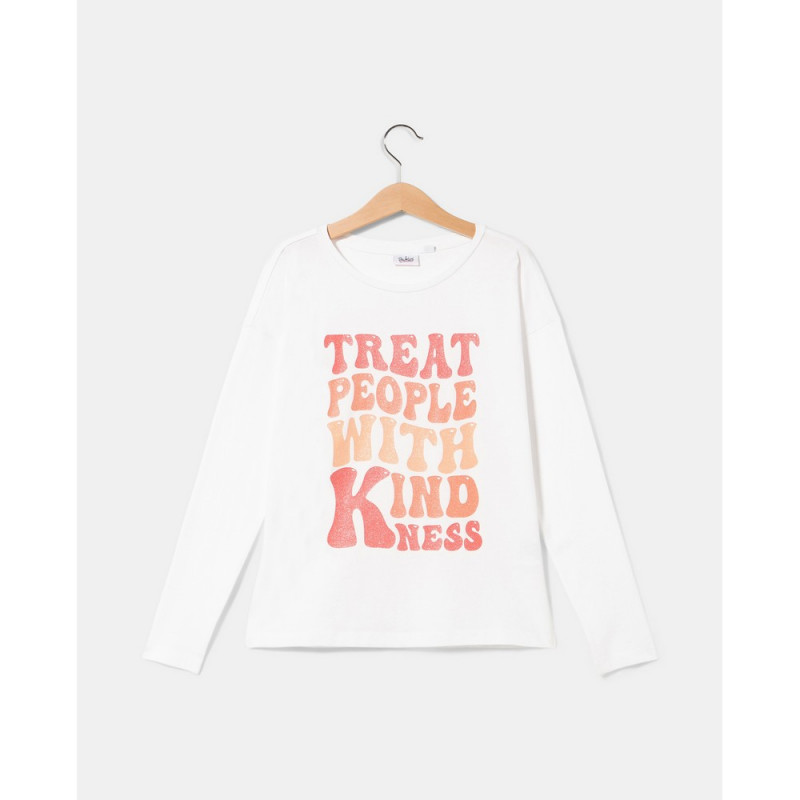 BLUKIDS MAJICA DUG RUKAV BRIGHT WHITE