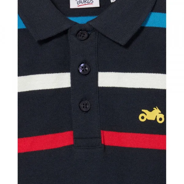 BLUKIDS MAJICA POLO DUG RUKAV NIGHT SKY 