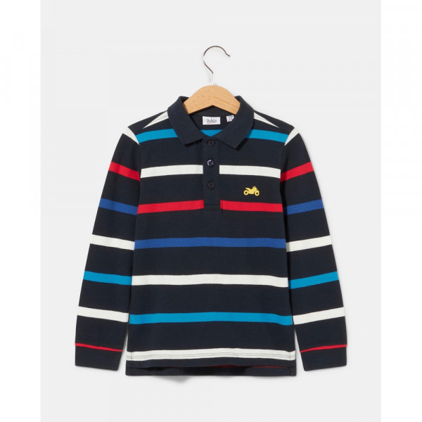 BLUKIDS MAJICA POLO DUG RUKAV NIGHT SKY