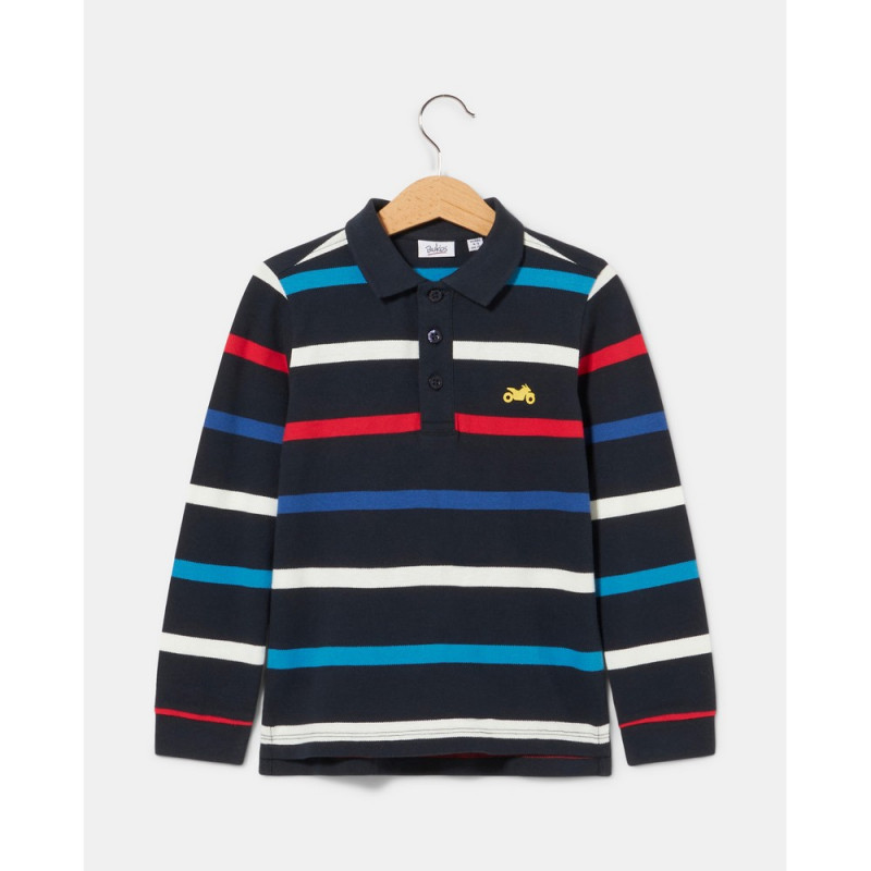 BLUKIDS MAJICA POLO DUG RUKAV NIGHT SKY