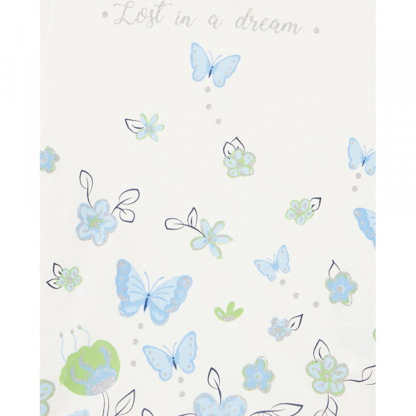 BLUKIDS MAJICA DUG RUKAV WHITE/LT BLUE