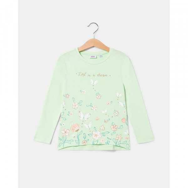 BLUKIDS MAJICA DUG RUKAV PASTEL GREEN