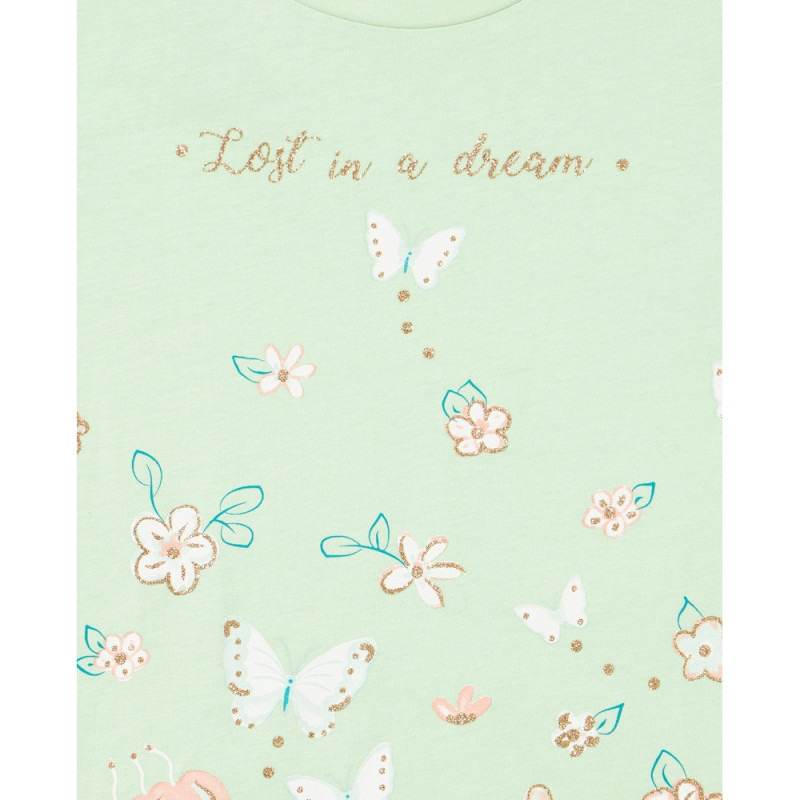 BLUKIDS MAJICA DUG RUKAV PASTEL GREEN
