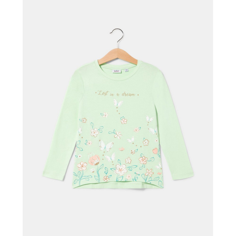 BLUKIDS MAJICA DUG RUKAV PASTEL GREEN