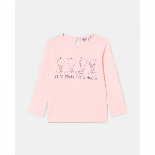 BLUKIDS MAJICA DUG RUKAV CRYSTAL ROSE