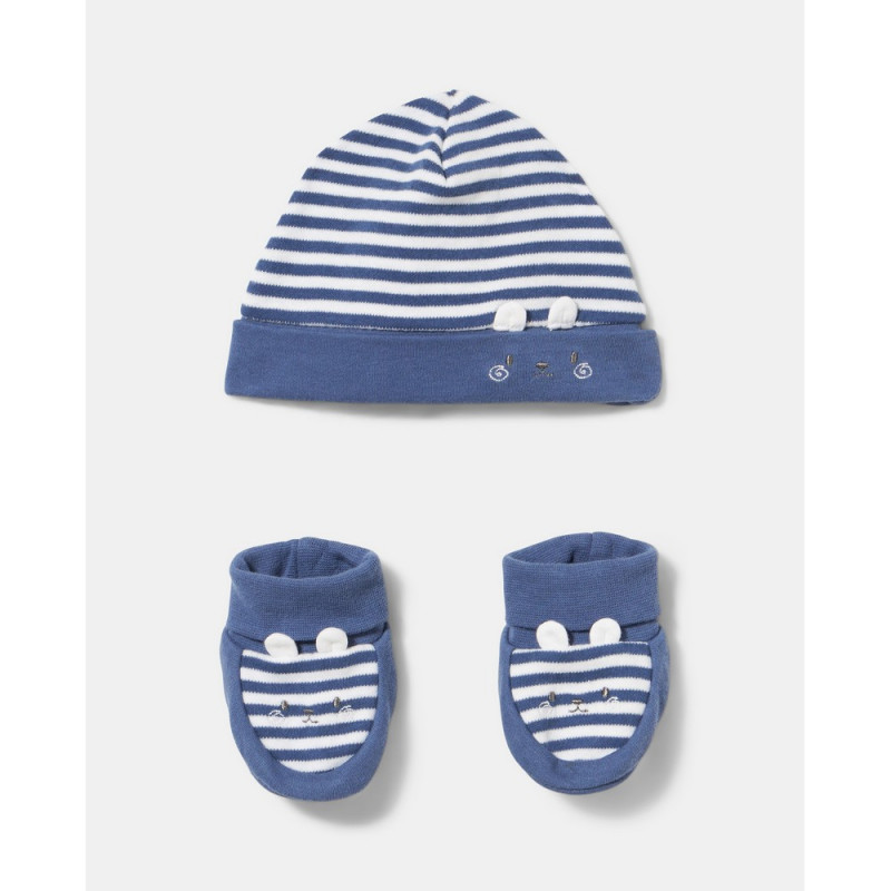 BLUKIDS SET KAPA I POPKE BIJOU BLUE