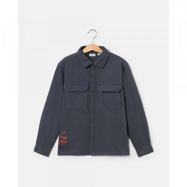 BLUKIDS KOSULJA DUG RUKAV DARK SLATE