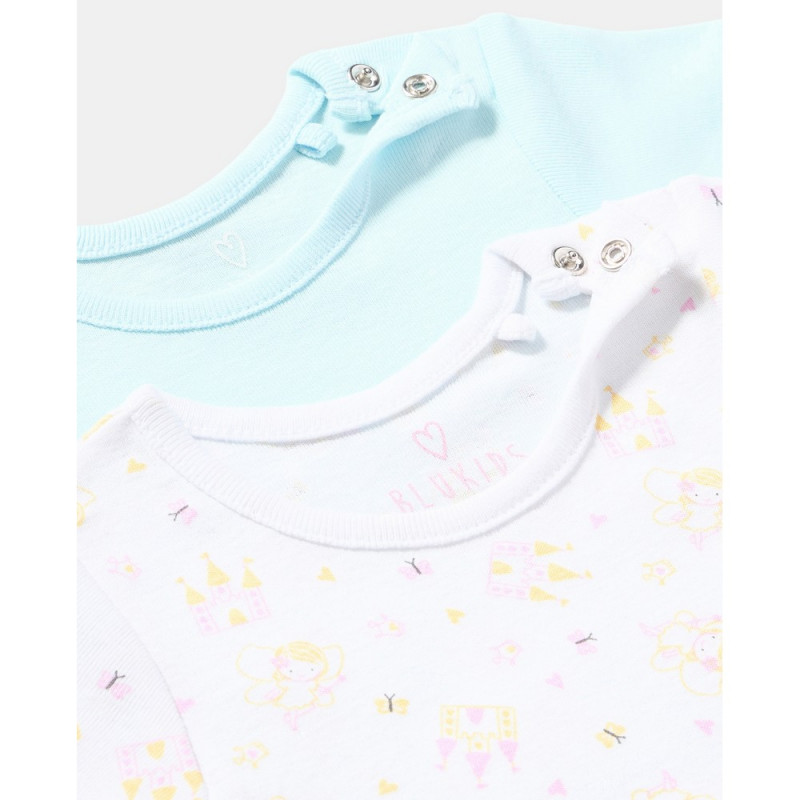 BLUKIDS BODI KRATAK RUKAV 2 KOM BRIGHT WHITE