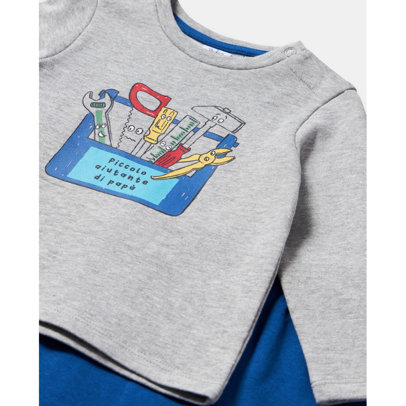 BLUKIDS DUKS I DONJI DEO GREY MELANGE
