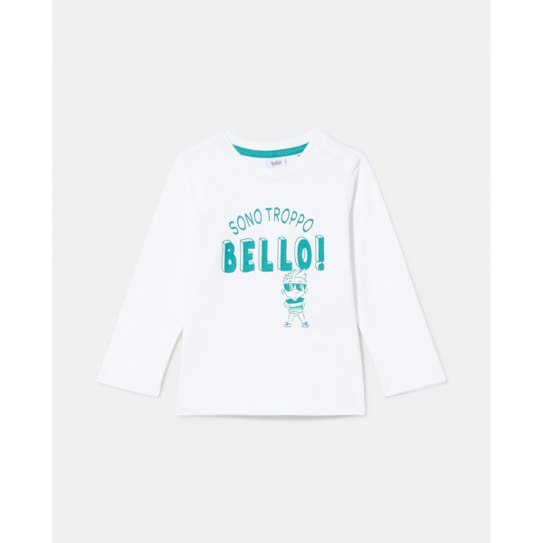 BLUKIDS MAJICA DUG RUKAV BRILLIANT WHITE