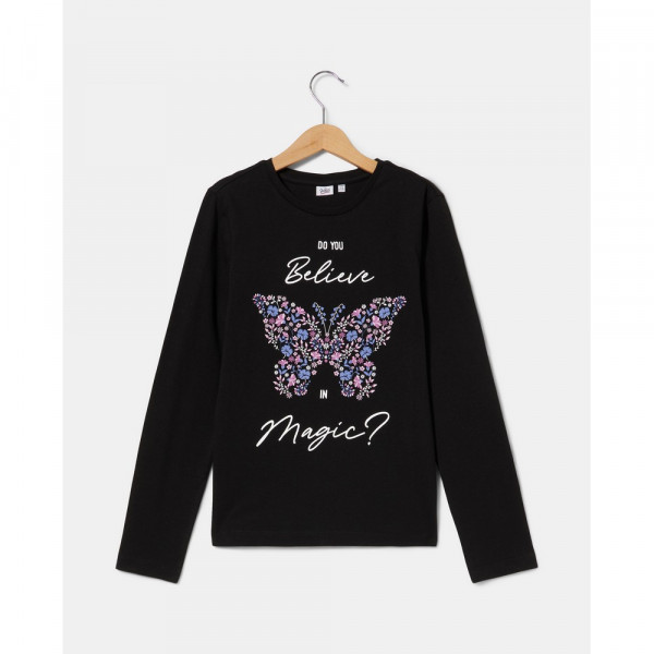 BLUKIDS MAJICA DUG RUKAV BLACK BEAUTY