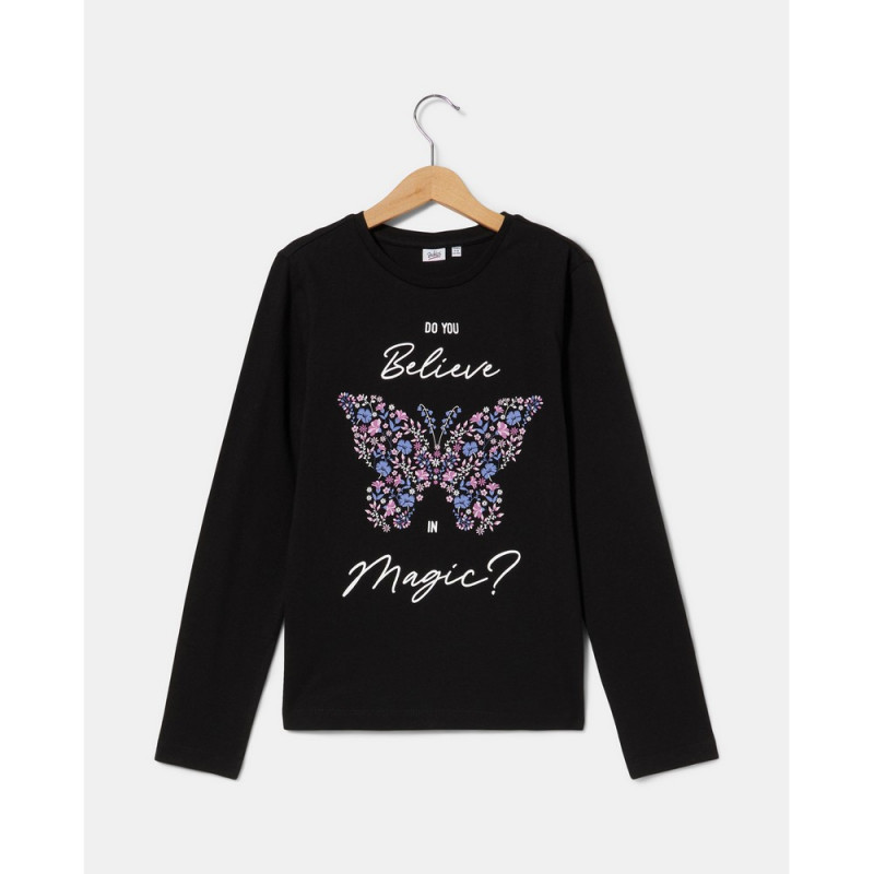 BLUKIDS MAJICA DUG RUKAV BLACK BEAUTY