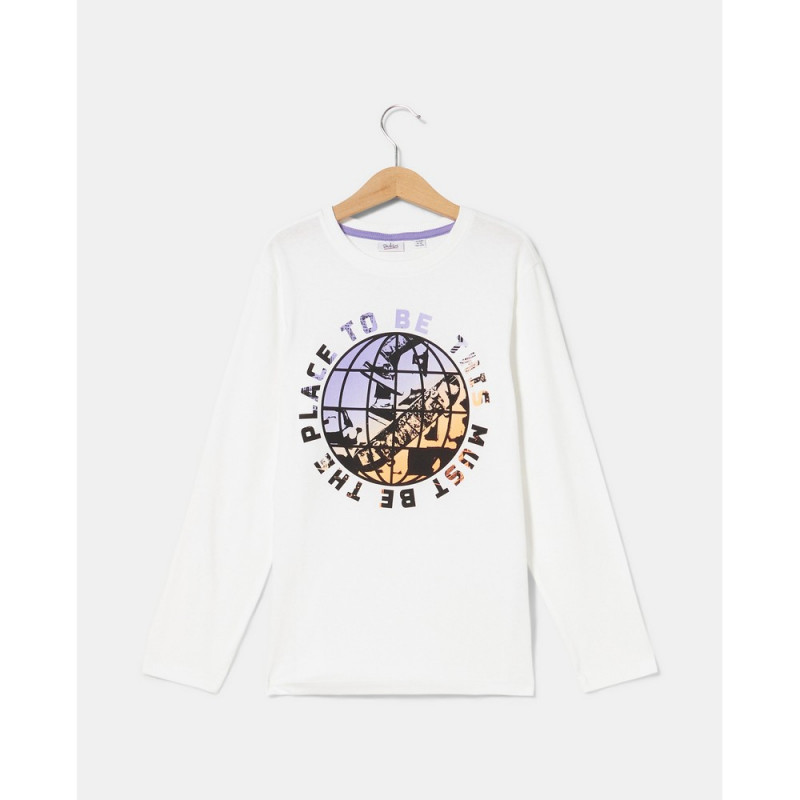 BLUKIDS MAJICA DUG RUKAV BLANC DE BLANC