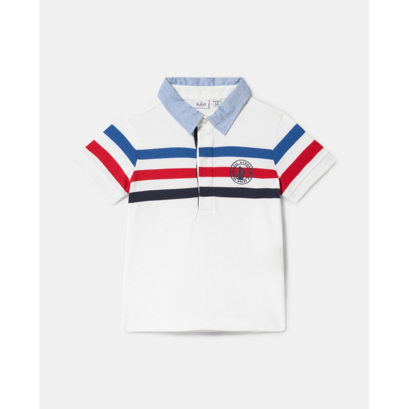BLUKIDS MAJICA POLO KRATAK RUKAV BRILLIANT WHITE