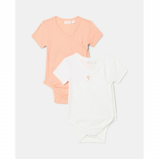 BLUKIDS BODI KRATAK RUKAV 2 KOM PEACH PARFAIT
