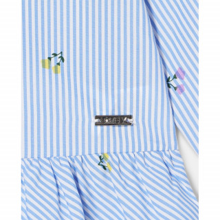 BLUKIDS KOSULJA DUG RUKAV WHITE-STRIPED AZURE
