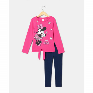 BLUKIDS MAJICA DUG RUKAV I HELANKE FUCHSIA PURPLE