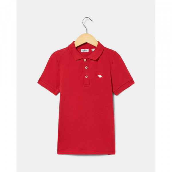 BLUKIDS MAJICA POLO KRATAK RUKAV ROCOCCO RED