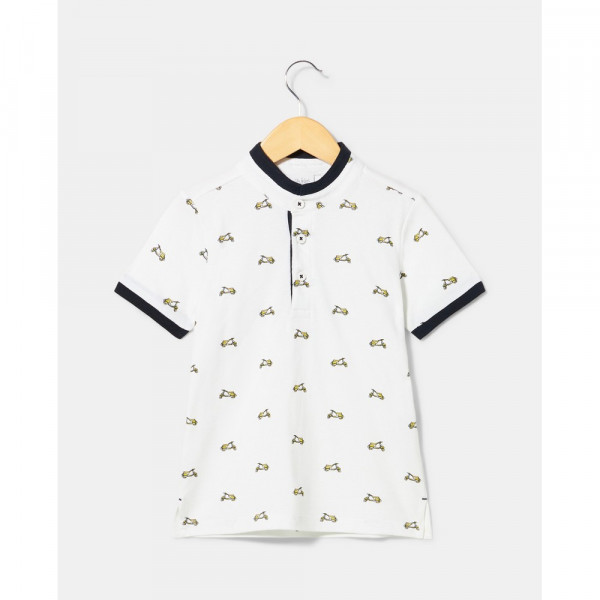 BLUKIDS MAJICA POLO KRATAK RUKAV BRIGHT WHITE