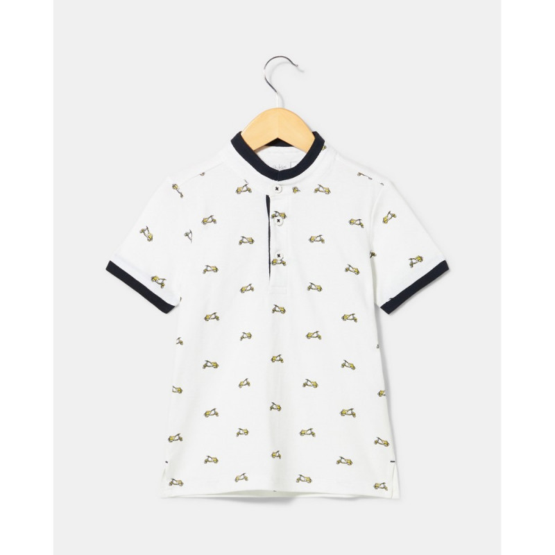 BLUKIDS MAJICA POLO KRATAK RUKAV BRIGHT WHITE