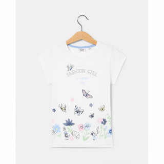 BLUKIDS MAJICA KRATAK RUKAV WHITE/LT BLUE