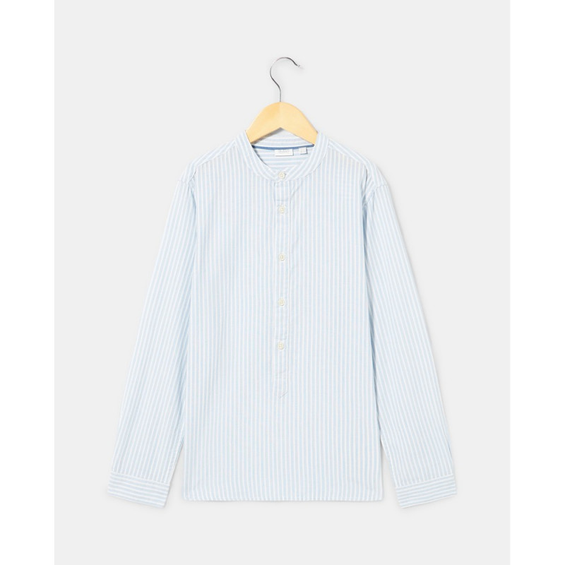 BLUKIDS KOSULJA DUG RUKAV WHITE-STRIPED AZURE